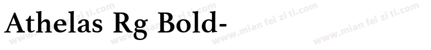 Athelas Rg Bold字体转换
